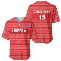 Custom Liberia Football Baseball Jersey Women Red Jersey - Wonder Print Shop