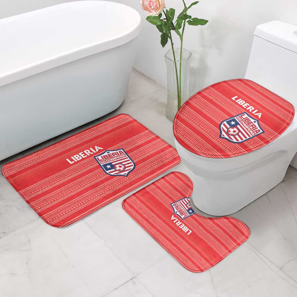 Liberia Football Bathroom Set Women Red Jersey - Wonder Print Shop