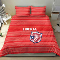 Liberia Football Bedding Set Women Red Jersey - Wonder Print Shop