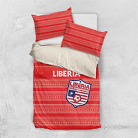 Liberia Football Bedding Set Women Red Jersey - Wonder Print Shop