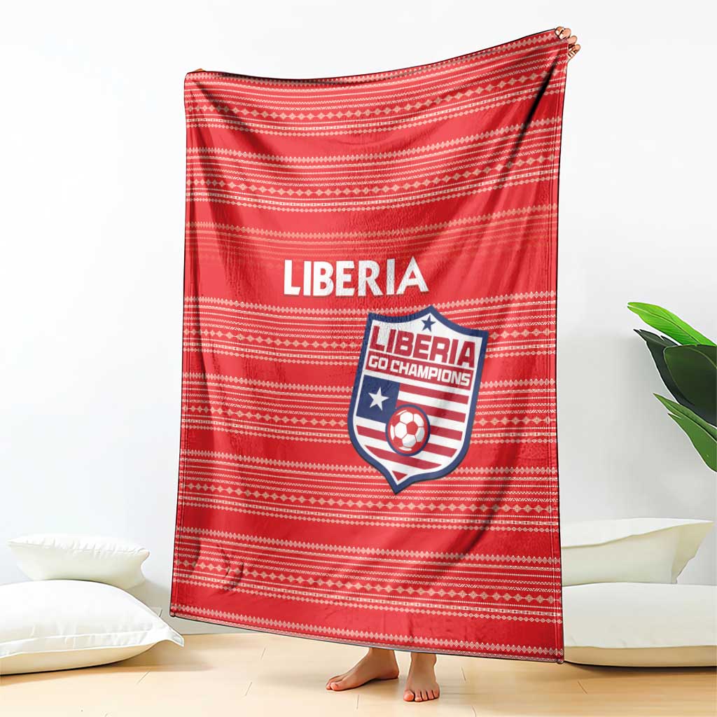 Liberia Football Blanket Women Red Jersey - Wonder Print Shop