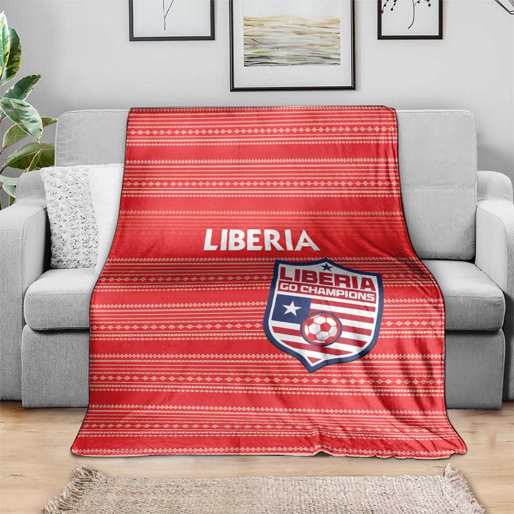 Liberia Football Blanket Women Red Jersey - Wonder Print Shop