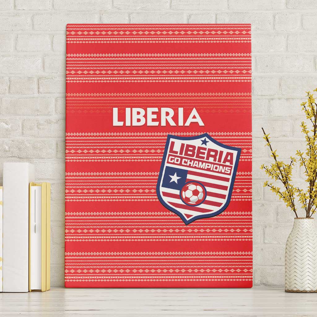Liberia Football Canvas Wall Art Women Red Jersey - Wonder Print Shop