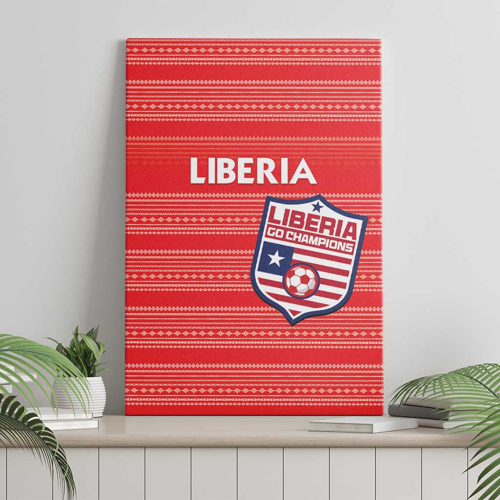 Liberia Football Canvas Wall Art Women Red Jersey - Wonder Print Shop