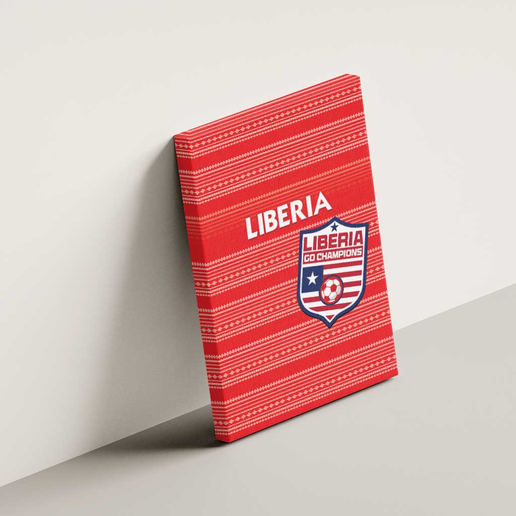 Liberia Football Canvas Wall Art Women Red Jersey - Wonder Print Shop