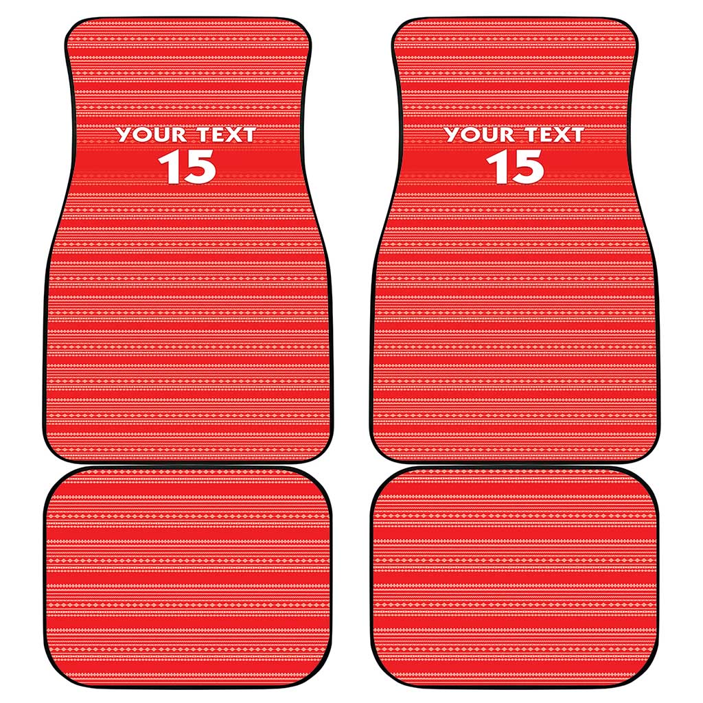 Liberia Football Car Mats Women Red Jersey - Wonder Print Shop
