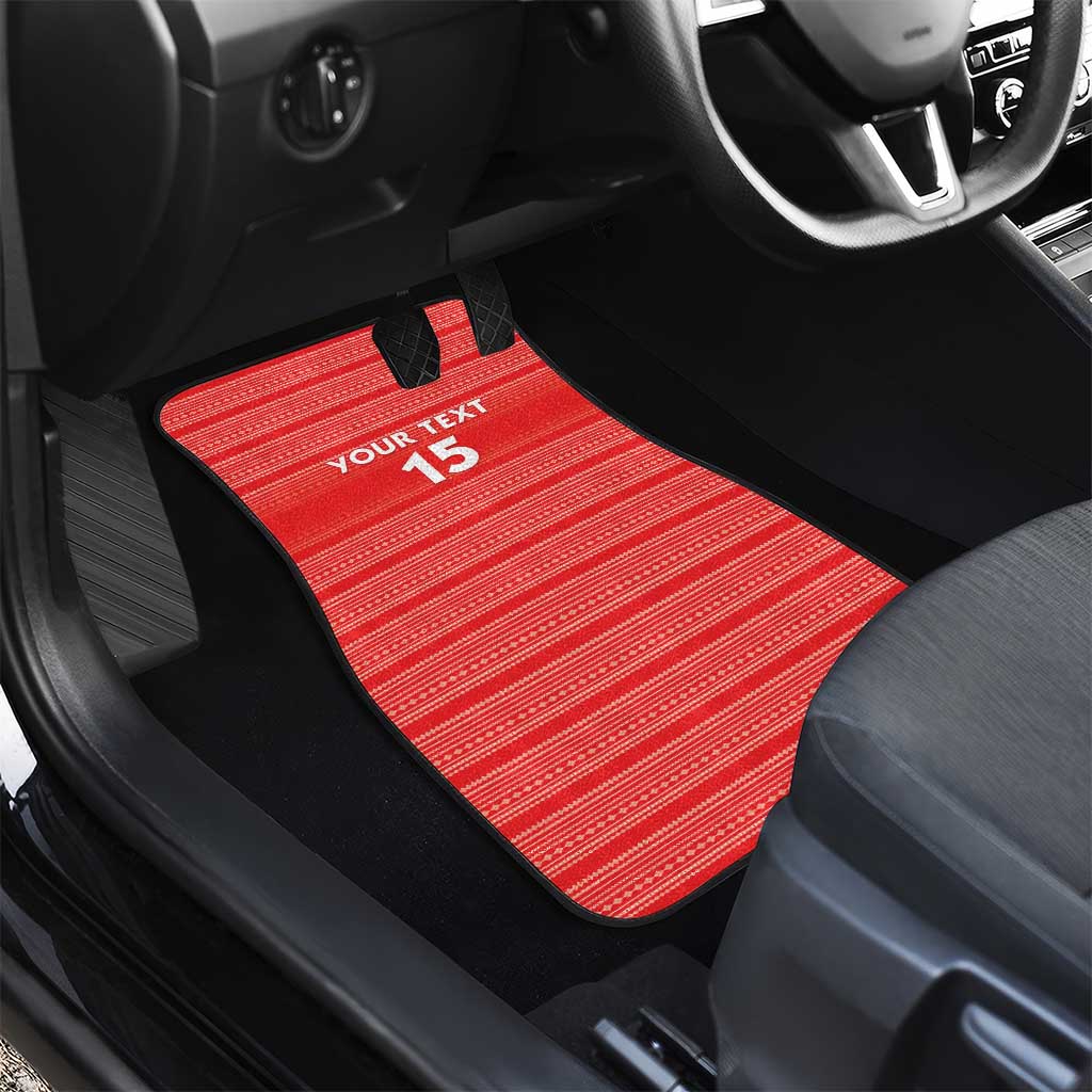 Liberia Football Car Mats Women Red Jersey - Wonder Print Shop