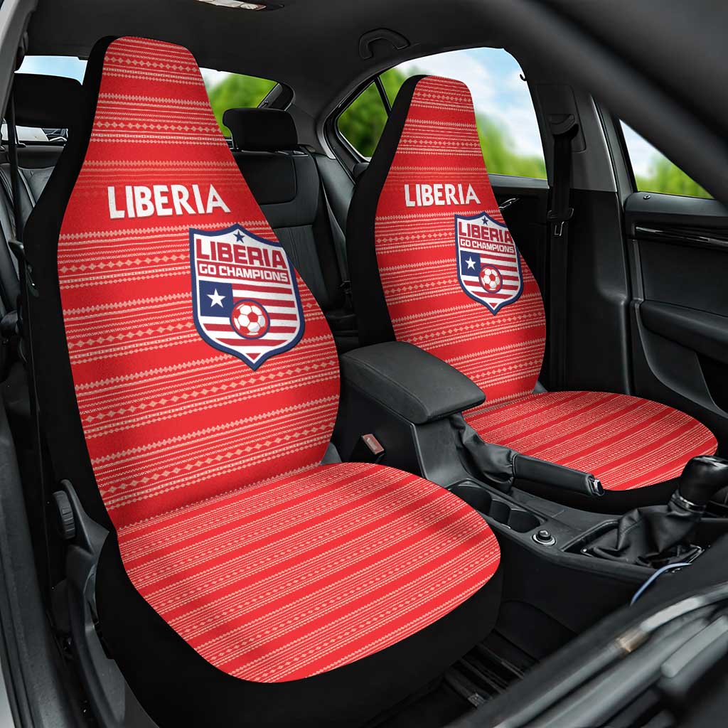 Liberia Football Car Seat Cover Women Red Jersey - Wonder Print Shop
