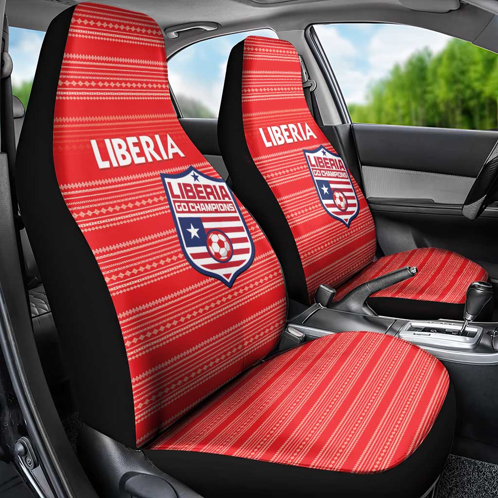 Liberia Football Car Seat Cover Women Red Jersey - Wonder Print Shop