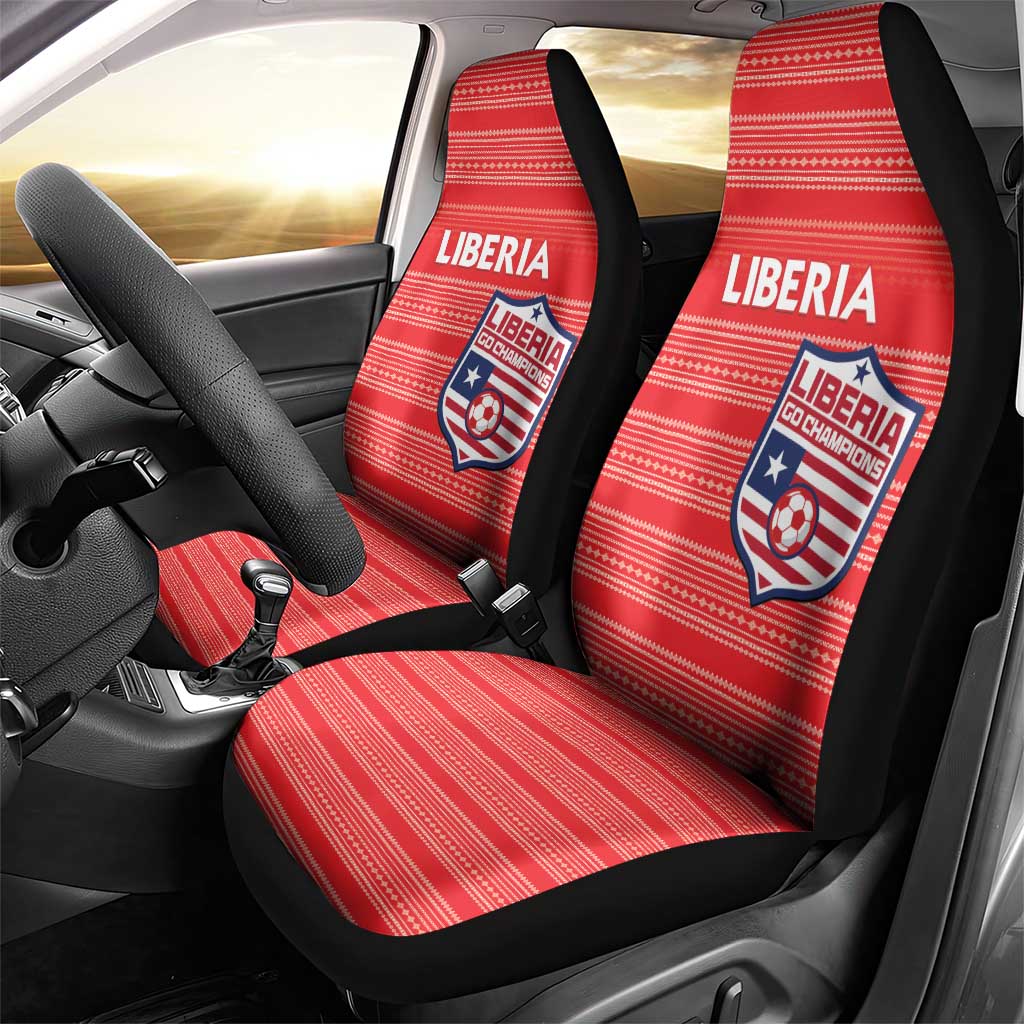 Liberia Football Car Seat Cover Women Red Jersey - Wonder Print Shop
