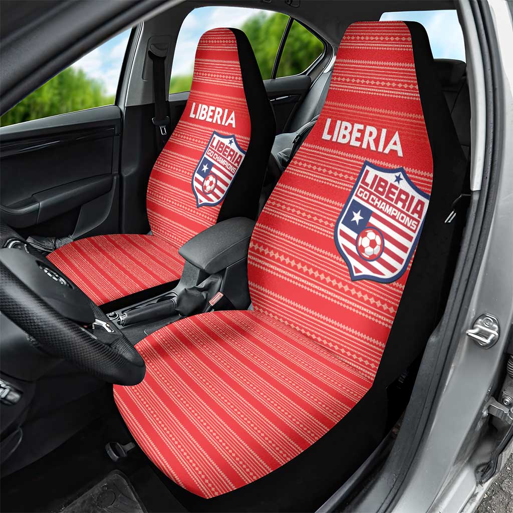 Liberia Football Car Seat Cover Women Red Jersey - Wonder Print Shop