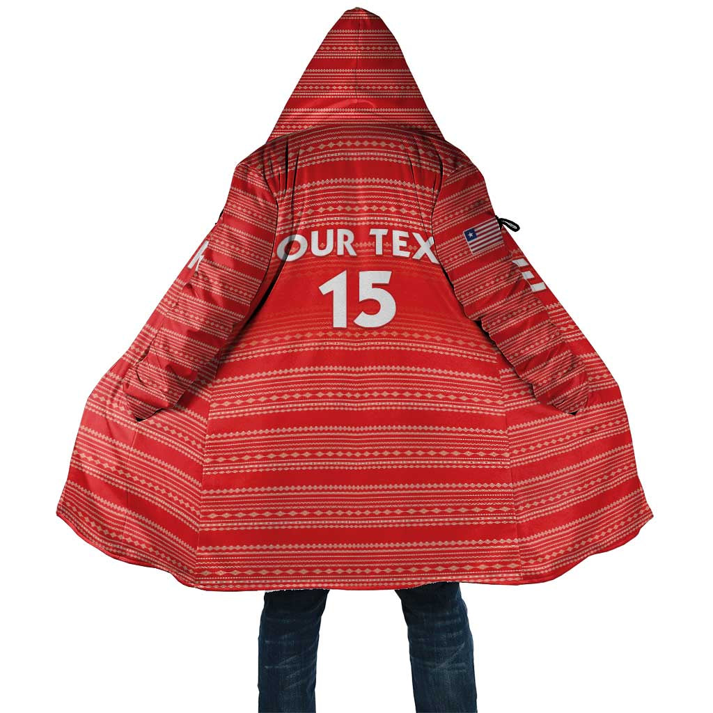Custom Liberia Football Cloak Women Red Jersey - Wonder Print Shop