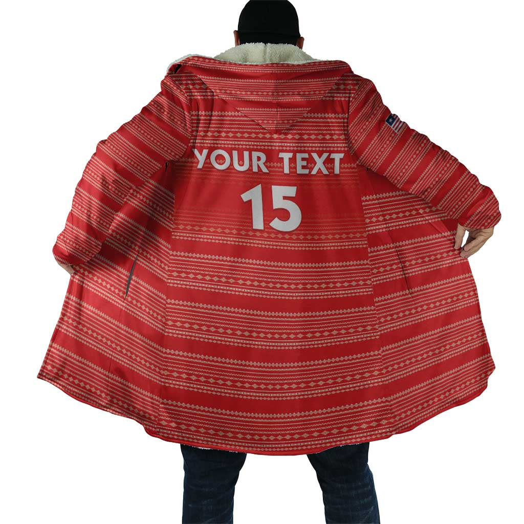 Custom Liberia Football Cloak Women Red Jersey - Wonder Print Shop