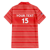 Custom Liberia Football Family Matching Short Sleeve Bodycon Dress and Hawaiian Shirt Women Red Jersey - Wonder Print Shop