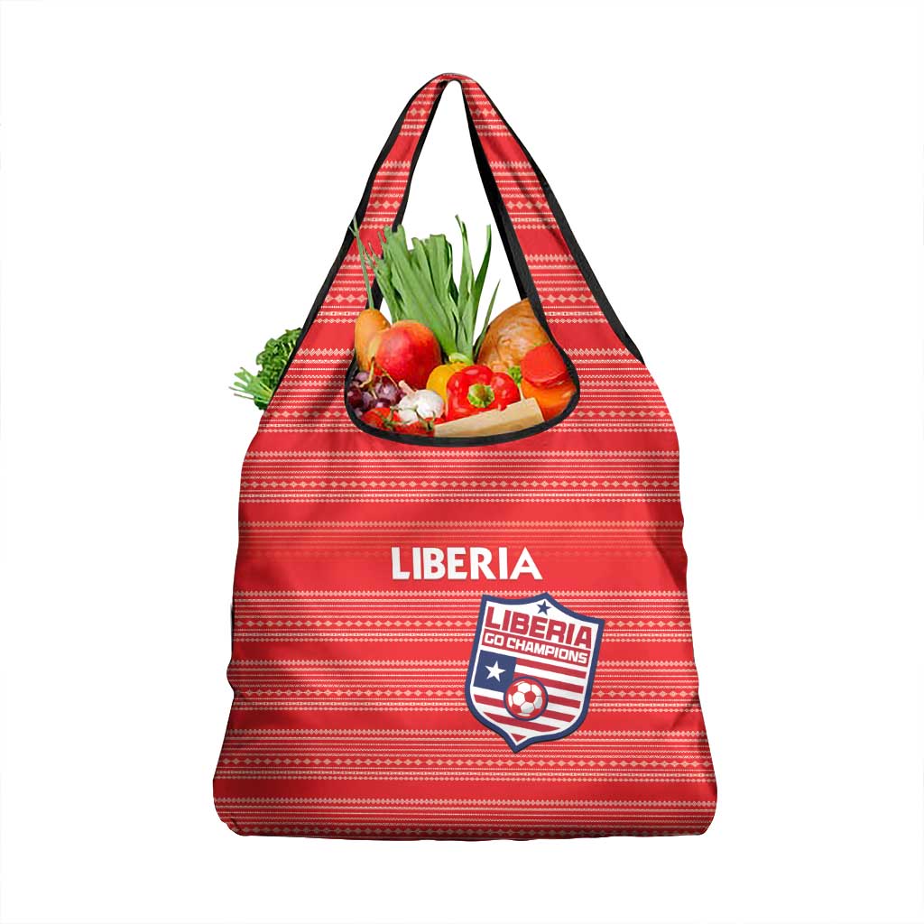Liberia Football Grocery Bag Women Red Jersey - Wonder Print Shop