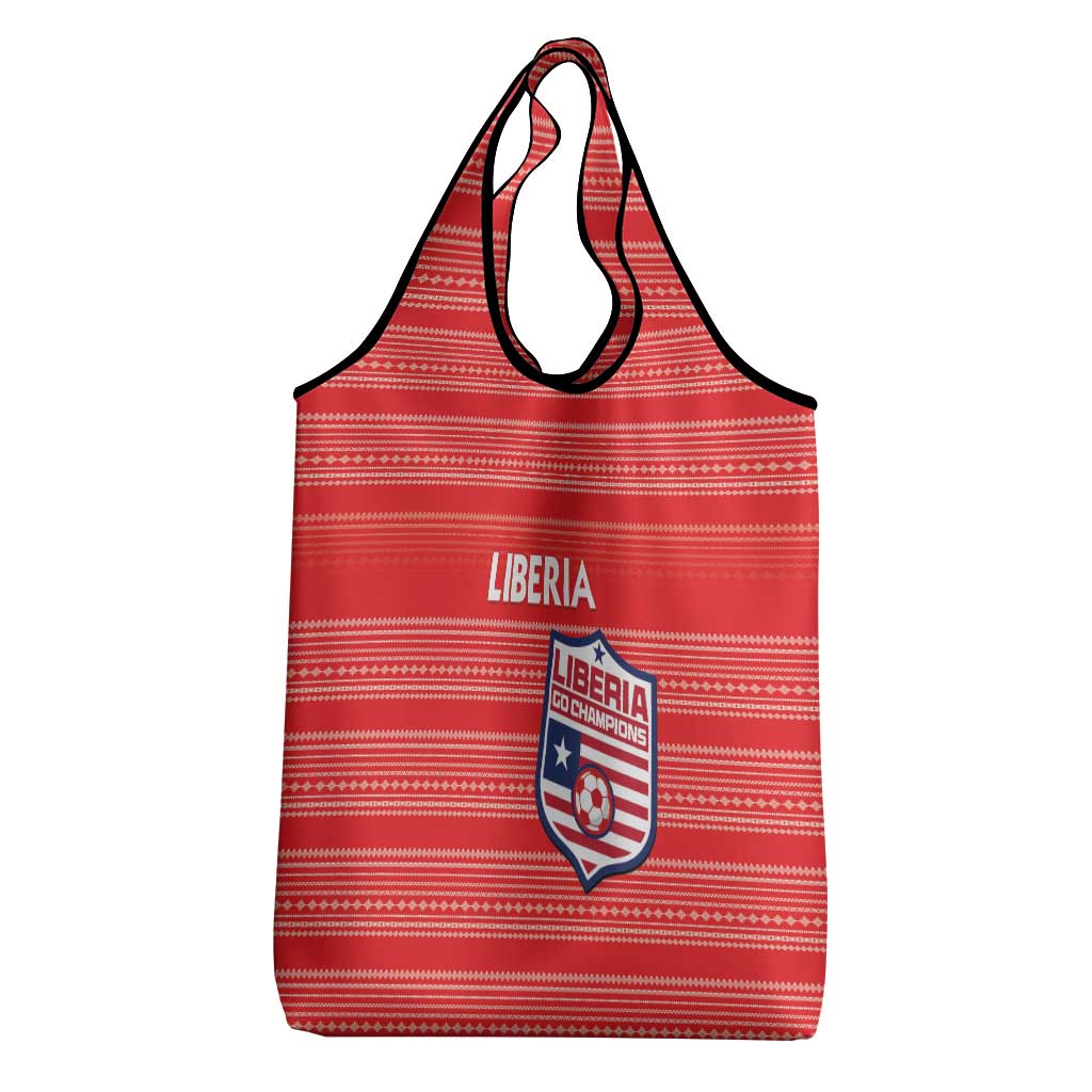 Liberia Football Grocery Bag Women Red Jersey - Wonder Print Shop