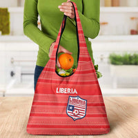 Liberia Football Grocery Bag Women Red Jersey - Wonder Print Shop