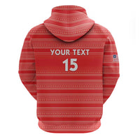 Custom Liberia Football Hoodie Women Red Jersey - Wonder Print Shop