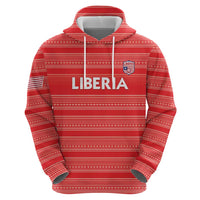 Custom Liberia Football Hoodie Women Red Jersey - Wonder Print Shop