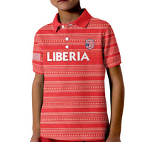 Custom Liberia Football Kid Polo Shirt Women Red Jersey - Wonder Print Shop