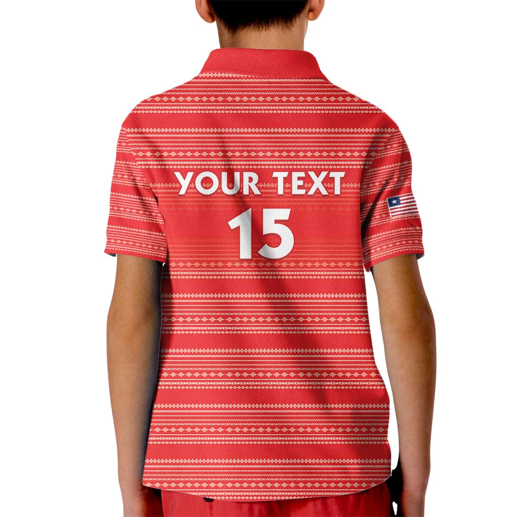 Custom Liberia Football Kid Polo Shirt Women Red Jersey - Wonder Print Shop
