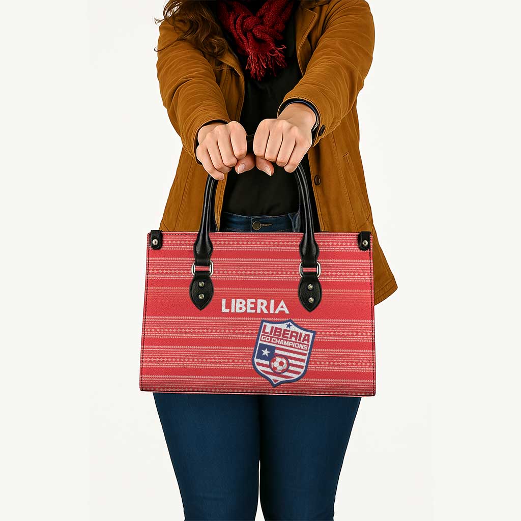 Liberia Football Leather Bag Women Red Jersey - Wonder Print Shop