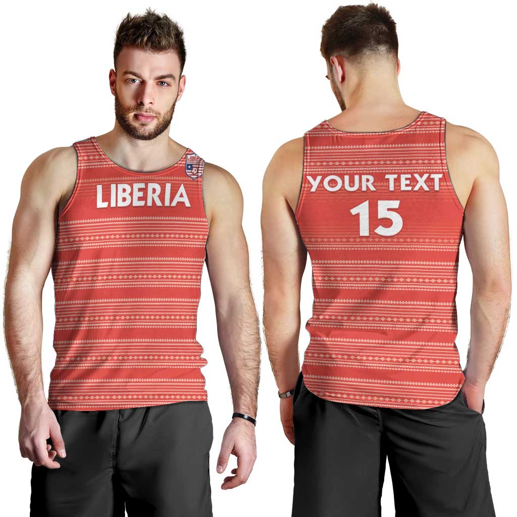 Custom Liberia Football Men Tank Top Women Red Jersey - Wonder Print Shop