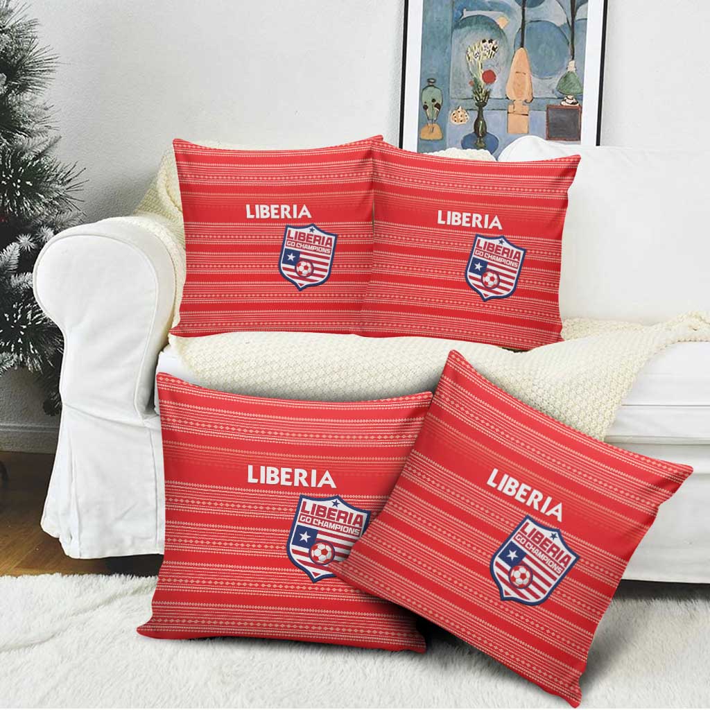 Liberia Football Pillow Cover Women Red Jersey - Wonder Print Shop