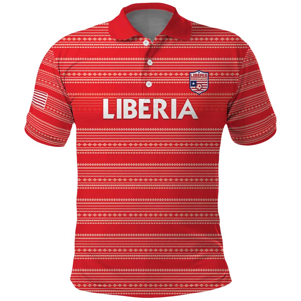 Custom Liberia Football Polo Shirt Women Red Jersey - Wonder Print Shop