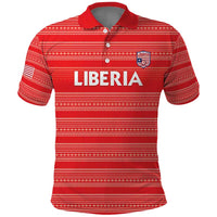 Custom Liberia Football Polo Shirt Women Red Jersey - Wonder Print Shop