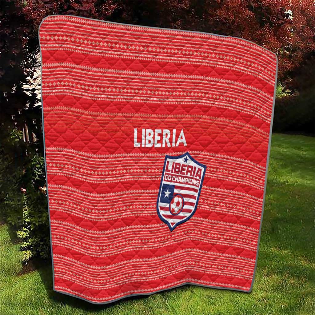 Liberia Football Quilt Women Red Jersey - Wonder Print Shop