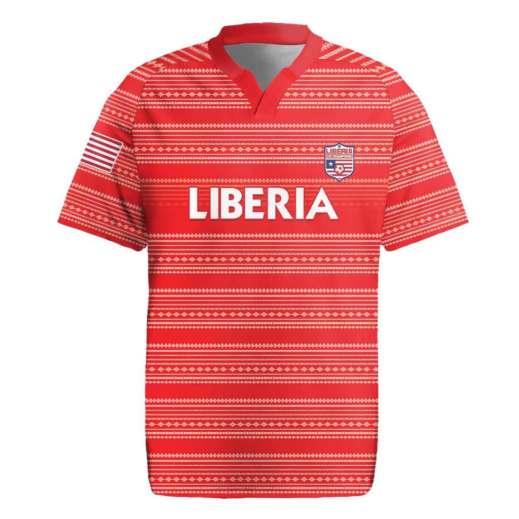 Custom Liberia Football Rugby Jersey Women Red Jersey - Wonder Print Shop