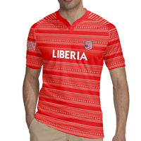 Custom Liberia Football Rugby Jersey Women Red Jersey - Wonder Print Shop