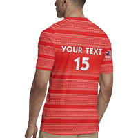 Custom Liberia Football Rugby Jersey Women Red Jersey - Wonder Print Shop