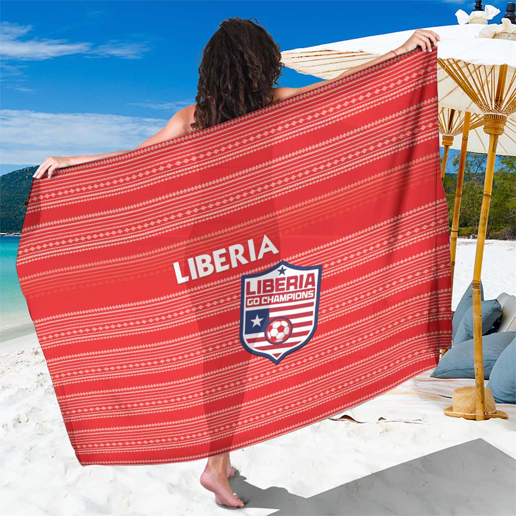 Liberia Football Sarong Women Red Jersey - Wonder Print Shop