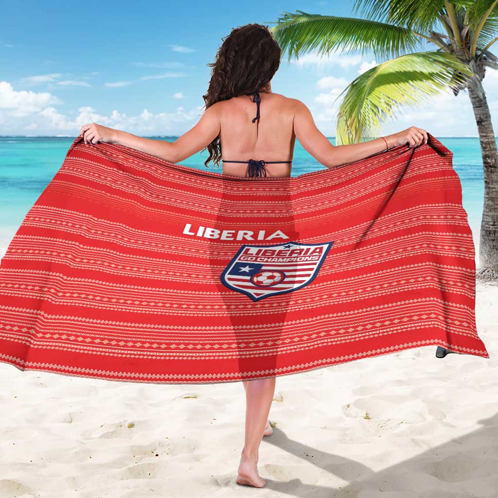 Liberia Football Sarong Women Red Jersey - Wonder Print Shop