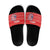 Liberia Football Slide Sandals Women Red Jersey - Wonder Print Shop