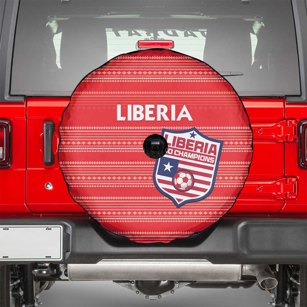Liberia Football Spare Tire Cover Women Red Jersey - Wonder Print Shop