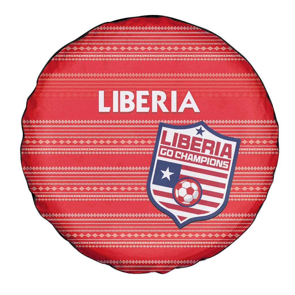 Liberia Football Spare Tire Cover Women Red Jersey - Wonder Print Shop