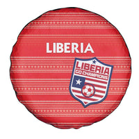 Liberia Football Spare Tire Cover Women Red Jersey - Wonder Print Shop