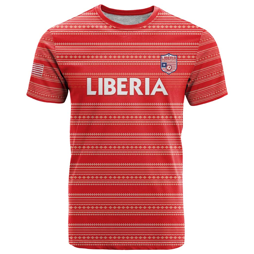 Custom Liberia Football T Shirt Women Red Jersey - Wonder Print Shop
