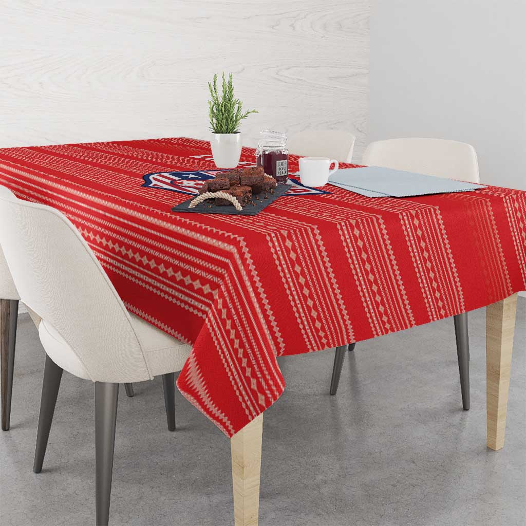 Liberia Football Tablecloth Women Red Jersey - Wonder Print Shop