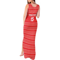 Custom Liberia Football Tank Maxi Dress Women Red Jersey - Wonder Print Shop
