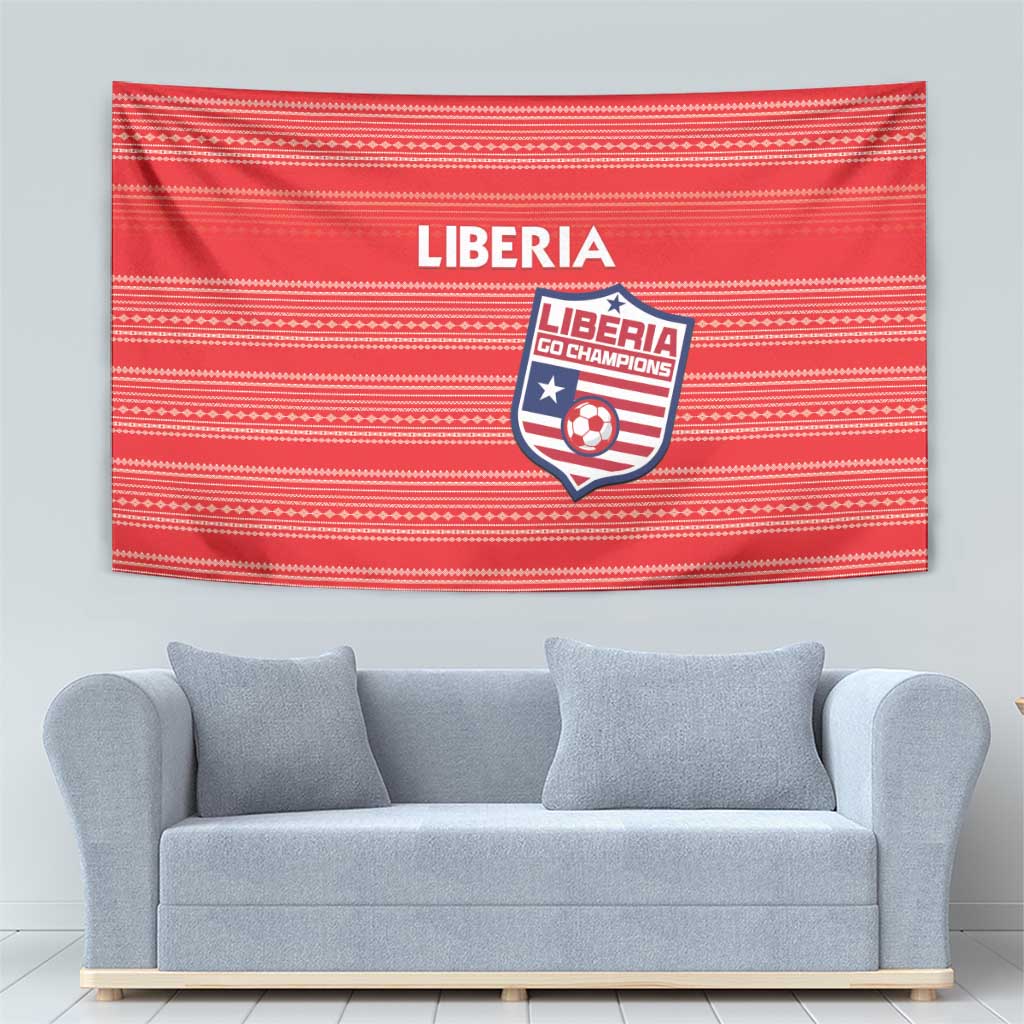 Liberia Football Tapestry Women Red Jersey - Wonder Print Shop