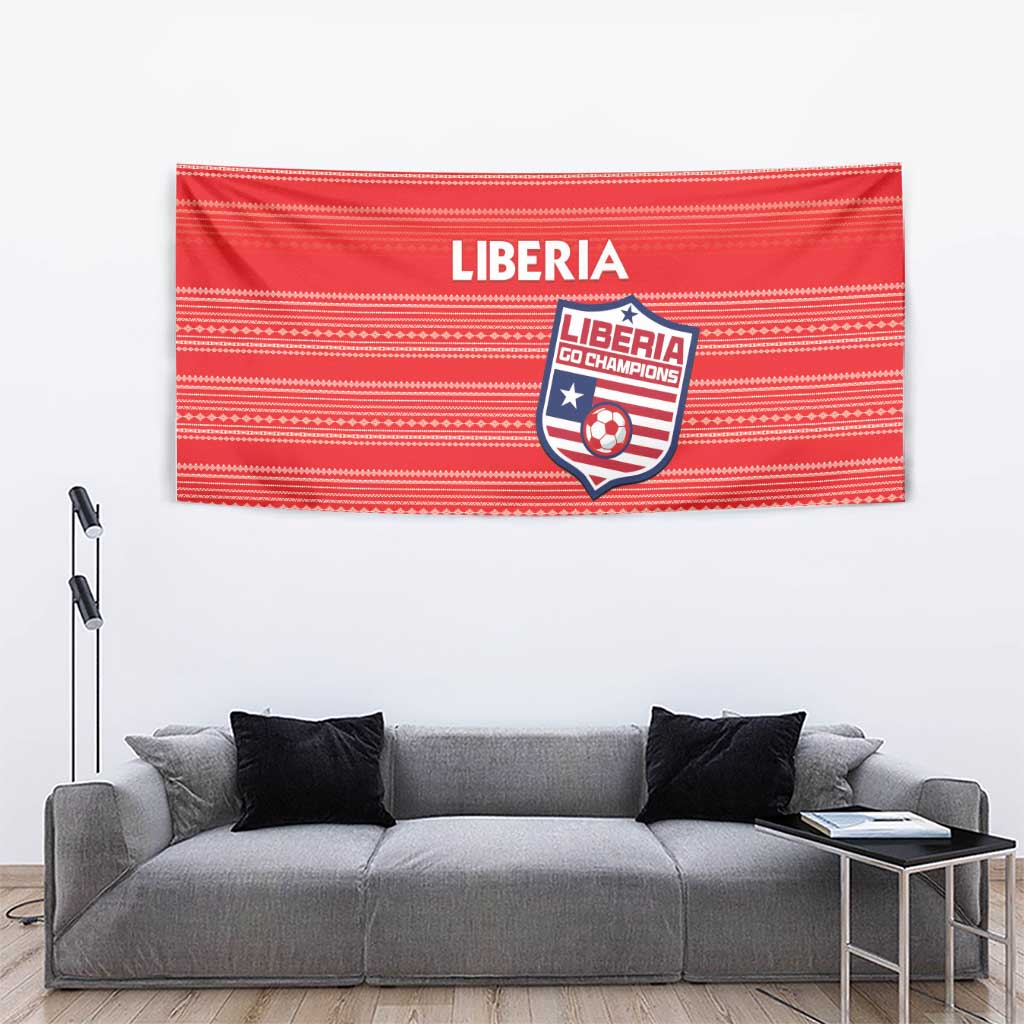 Liberia Football Tapestry Women Red Jersey - Wonder Print Shop