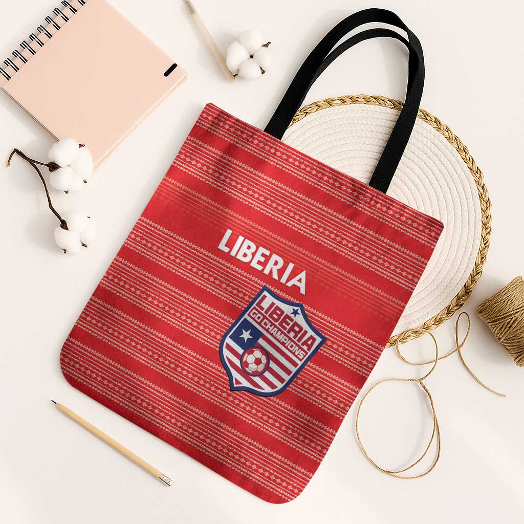 Liberia Football Tote Bag Women Red Jersey - Wonder Print Shop