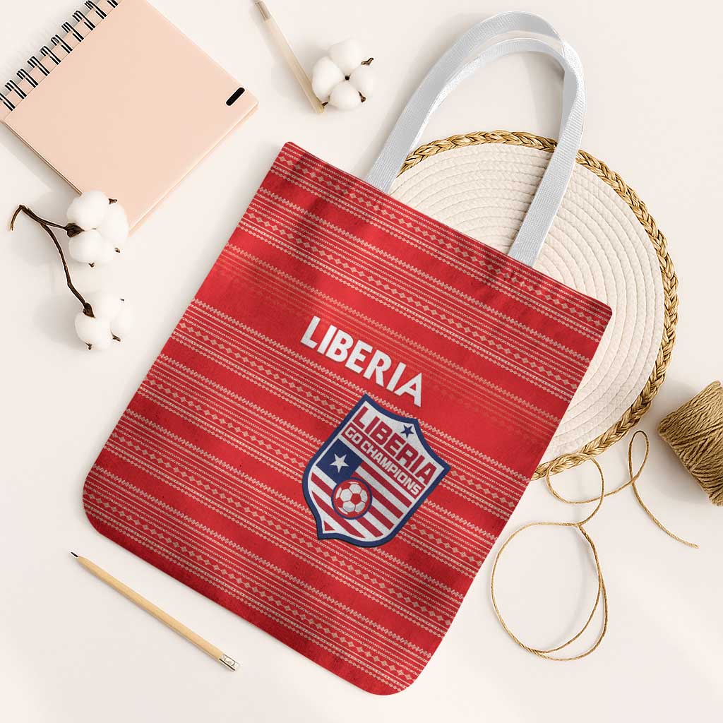 Liberia Football Tote Bag Women Red Jersey - Wonder Print Shop