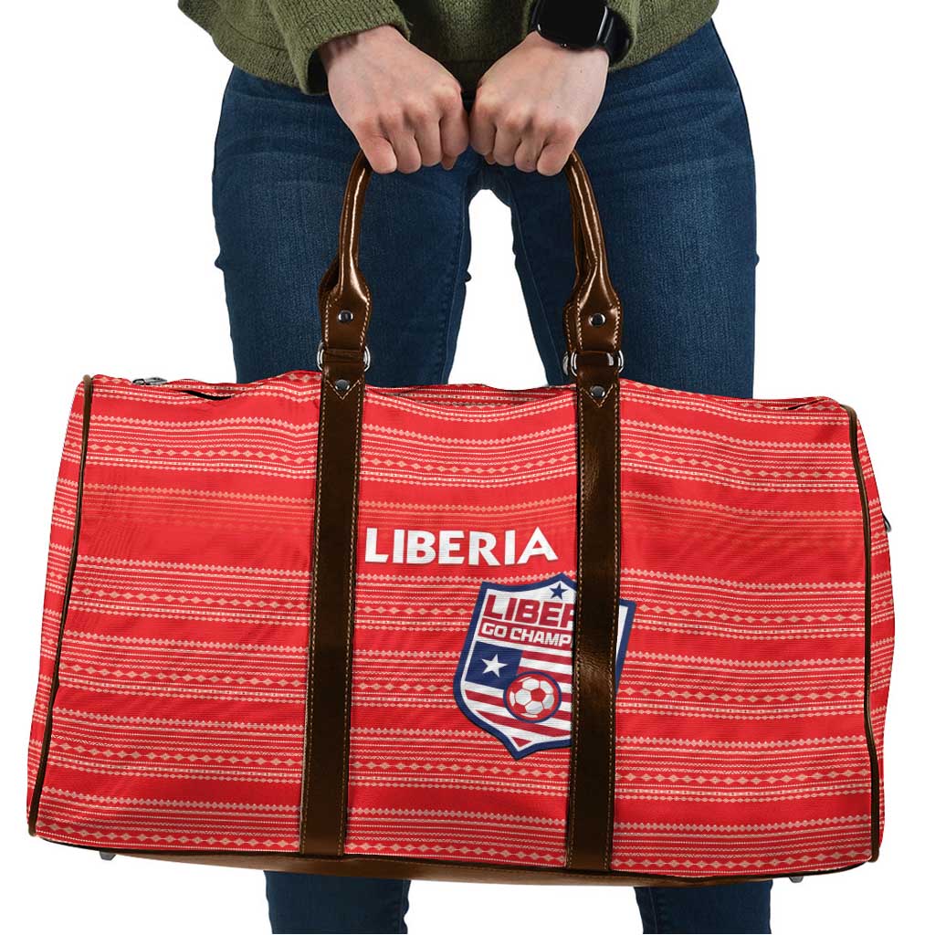 Liberia Football Travel Bag Women Red Jersey - Wonder Print Shop