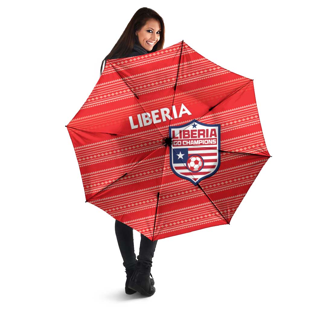 Liberia Football Umbrella Women Red Jersey - Wonder Print Shop