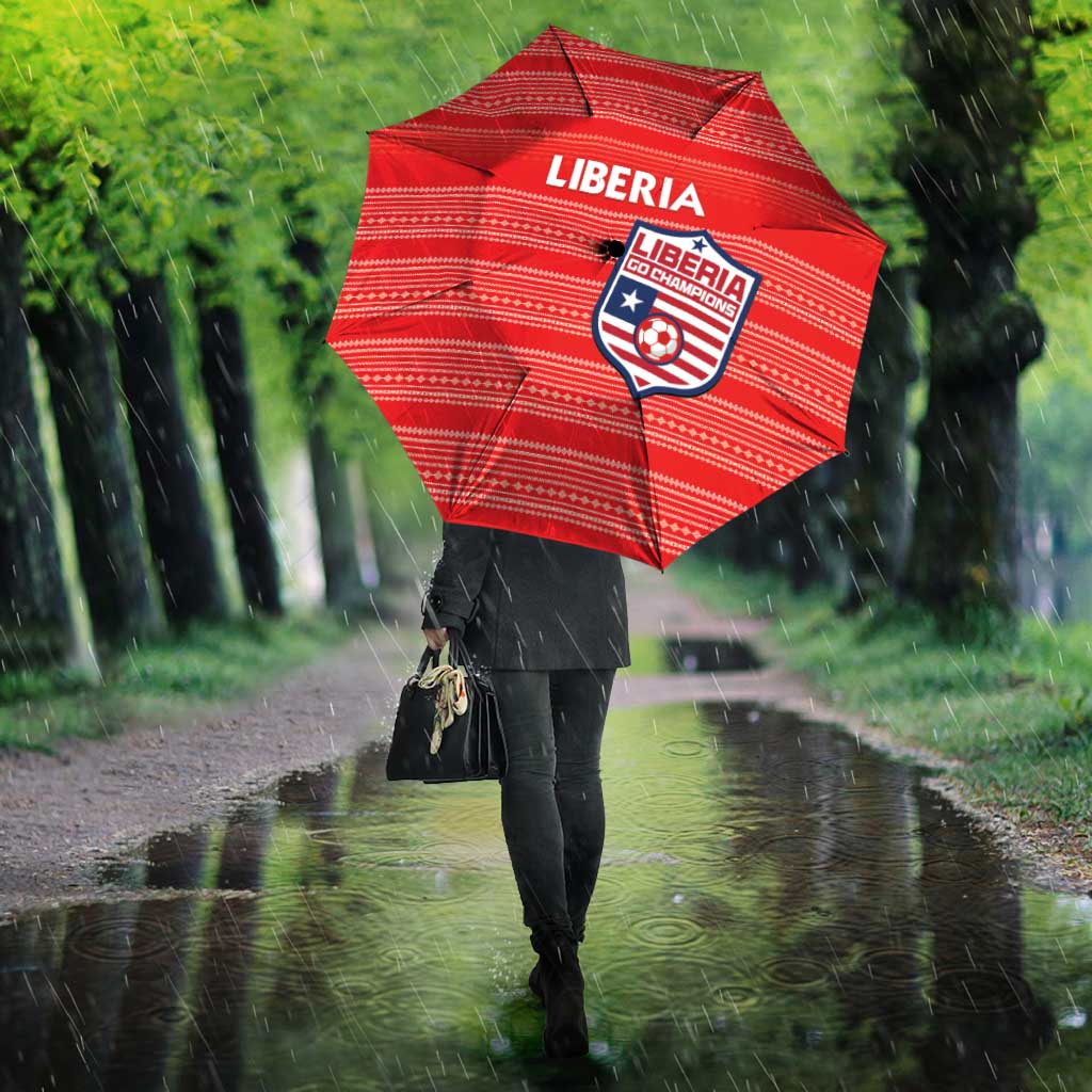 Liberia Football Umbrella Women Red Jersey - Wonder Print Shop